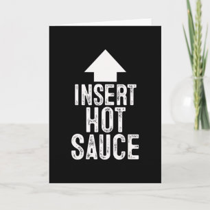 Voeg Hete Saus Halloween Wijzende Pijl Naar Mond Kaart