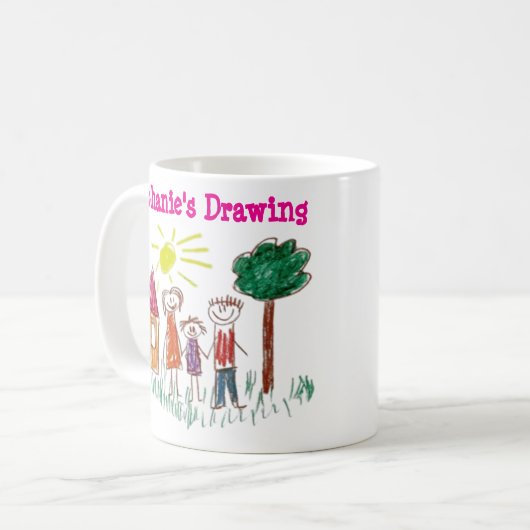 Voeg hier de kunstschool van uw Schattigee kind aa Koffiemok (Voorkant links)
