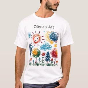 Voeg hier de kunstwerken van je Kind aan toe T-shirt