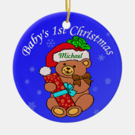 Voeg hier de naam van de baby toe keramisch ornament