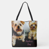 Voeg hier het AFBEELDING van je huisvader in perso Tote Bag (Achterkant)