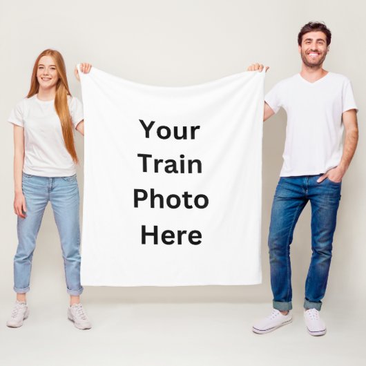 Voeg hier je eigen foto toe fleece deken (In situ)