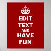 Voeg hier je eigen tekst toe! poster (Voorkant)