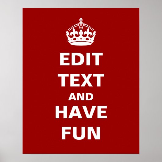 Voeg hier je eigen tekst toe! poster (Voorkant)