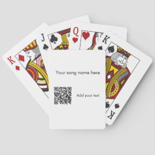 Voeg hier je nummernaam toe q r code voeg tekstnaa pokerkaarten
