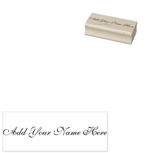 Voeg hier jouw naam aan aanpasbare stempel toe (Gestempeld)