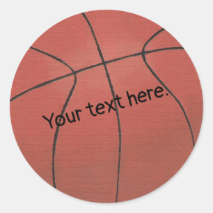 Voeg hier Jouw tekst Basketbal Stickers