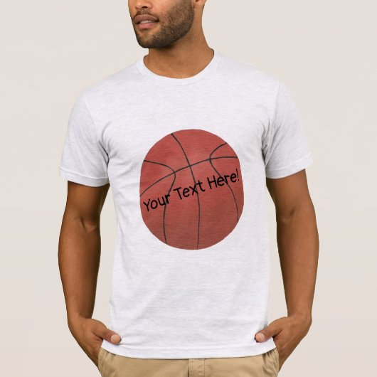 Voeg hier Jouw tekst Basketball-Shirten toe T-shirt (Voorkant)