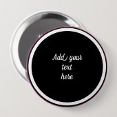 Voeg hier Jouw tekst toe - SJABLOON Ronde Button 4,0 Cm (Voorkant /achterkant)