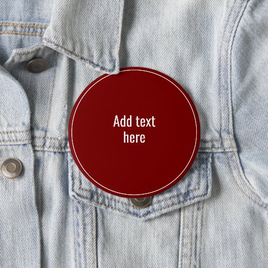 Voeg hier Jouw tekst toe - SJABLOON Ronde Button 4,0 Cm (In situ)