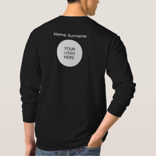 Voeg hier Logo voor- en achterontwerp Mannen hoes  T-shirt