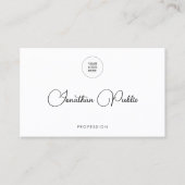 Voeg hier Moderne toe uploaden van eigen bedrijfs  Visitekaartje (Voorkant)