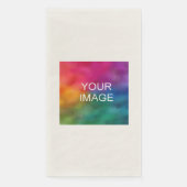 Voeg hier tekst toe Upload Business Logo Ecru Sjab Servet (Voorkant)