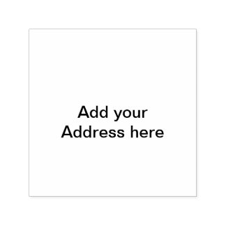 Voeg hier uw adres toe en plaats de code van de st  zelfinktende stempel
