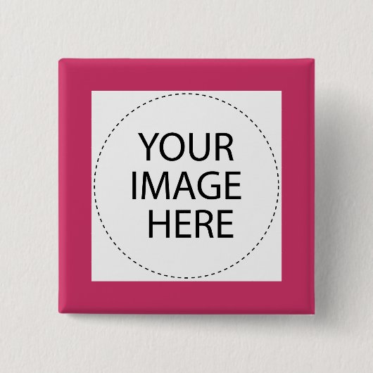 Voeg hier uw Afbeelding of tekst toe Vierkante Button 5,1 Cm (Voorkant)