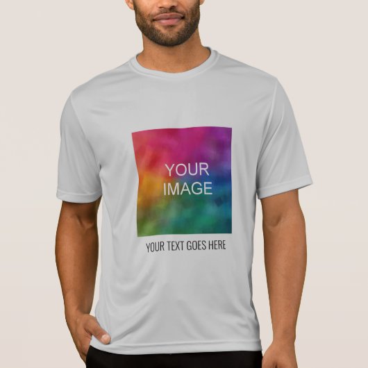 Voeg hier uw Afbeelding tekst toe Mannen Actieve S T-shirt (Voorkant)