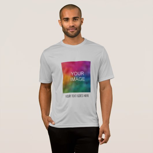Voeg hier uw Afbeelding tekst toe Mannen Actieve S T-shirt (Voorkant volledig)