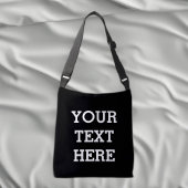 Voeg hier uw eigen aangepaste tekst zwart-wit en w crossbody tas