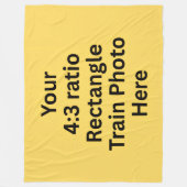 Voeg hier uw eigen foto toe - groot fleece deken (Voorkant)