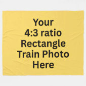 Voeg hier uw eigen foto toe - groot fleece deken (Voorkant (Horizontaal))