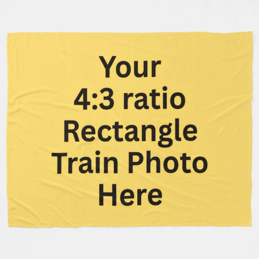 Voeg hier uw eigen foto toe - groot fleece deken (Voorkant (Horizontaal))