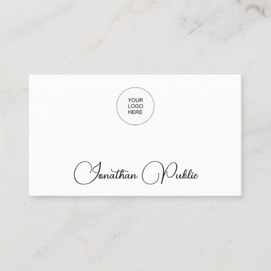 Voeg hier uw eigen Logo van het Bedrijf Sjabloon t Visitekaartje (Voorkant)