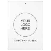 Voeg hier uw eigen zakelijke Logo toe Klembord (Achterkant)