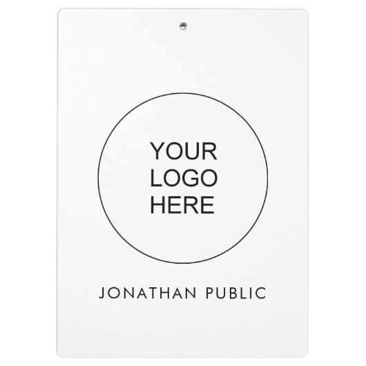 Voeg hier uw eigen zakelijke Logo toe Klembord (Achterkant)