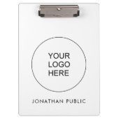 Voeg hier uw eigen zakelijke Logo toe Klembord (Voorkant)