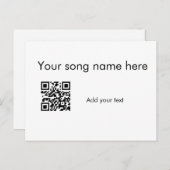 Voeg hier uw liednaam toe q of code tekstnaam haar briefkaart (Voorkant / Achterkant)