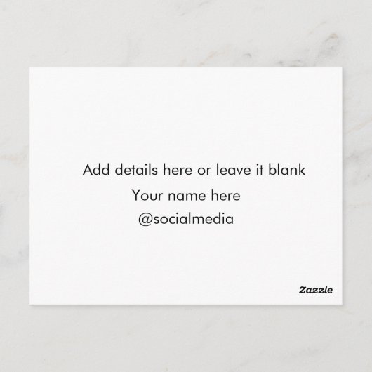 Voeg hier uw liednaam toe q of code tekstnaam haar briefkaart (Achterkant)