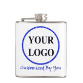 VOEG HIER UW LOGO CUSTOM WEDDING GIFT Flask Heupfles (Voorkant)