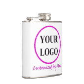 VOEG HIER UW LOGO CUSTOM WEDDING GIFT Flask Heupfles (Rechts)