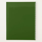 Voeg hier uw Logo tekst toe Sjabloon Forest Green Planner (Achterkant)