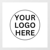 Voeg hier uw Logo toe l Professioneel Zwart & Wit Raamsticker (Vel)