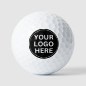 Voeg hier uw Logo toe l Promotional Black & White Golfballen (Voorkant)
