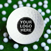 Voeg hier uw Logo toe l Promotional Black & White Golfballen