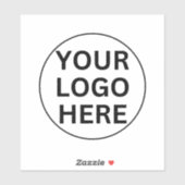 Voeg hier uw Logo toe l Promotional Black & White Sticker (Vel)