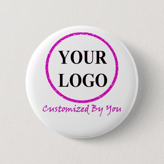VOEG HIER UW LOGO TOE RONDE BUTTON 5,7 CM (Voorkant)