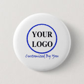 VOEG HIER UW LOGO TOE RONDE BUTTON 5,7 CM (Voorkant)