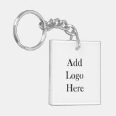 Voeg hier uw zakelijke Logo aan toe Sleutelhanger (Voorkant Links)