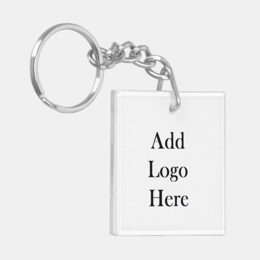 Voeg hier uw zakelijke Logo aan toe Sleutelhanger (Voorkant Links)