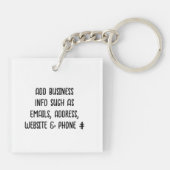 Voeg hier uw zakelijke Logo aan toe Sleutelhanger (Achterkant)