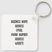 Voeg hier uw zakelijke Logo aan toe Sleutelhanger (Achterkant)