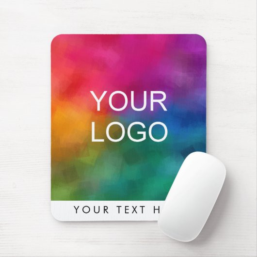 Voeg hier Verticaal uw bedrijfs Logo toe Muismat (Met muis)