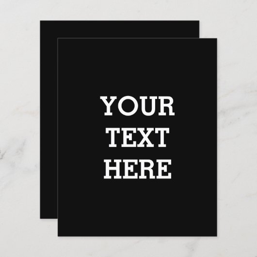 Voeg hier zwart-wit uw eigen aangepaste tekst toe (Voorkant / Achterkant)