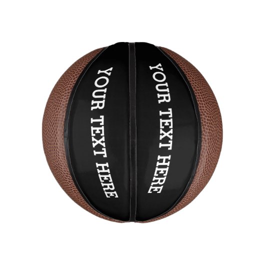 Voeg hier zwart-wit uw eigen aangepaste tekst toe basketbal (Verticaal)