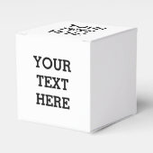 Voeg hier zwart-wit uw eigen aangepaste tekst toe bedankdoosjes (Voorkant Zijde)