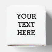 Voeg hier zwart-wit uw eigen aangepaste tekst toe bedankdoosjes (Bovenkant)