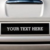 Voeg hier zwart-wit uw eigen aangepaste tekst toe bumpersticker